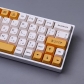 Honey Milk 104+36 XDA profile Keycap Set Cherry MX PBT Dye-subbed for Mechanical Gaming Keyboard English / Japanese